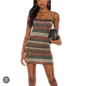 Bec and Bridge - sparkly striped mini dress